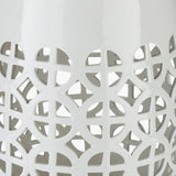 Modern European furniture - Openwork Ceramic Garden Stool - www.oroa.com