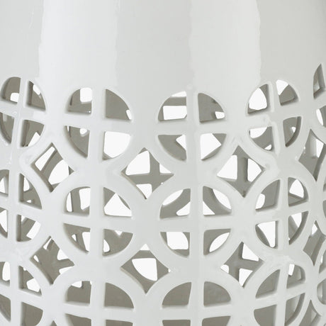Modern European furniture - Openwork Ceramic Garden Stool - www.oroa.com