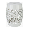 Modern European furniture - Openwork Ceramic Garden Stool - www.oroa.com