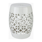 Modern European furniture - Openwork Ceramic Garden Stool - www.oroa.com
