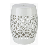 Modern European furniture - Openwork Ceramic Garden Stool - www.oroa.com