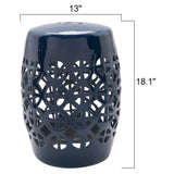 Modern European furniture - Openwork Ceramic Garden Stool - www.oroa.com