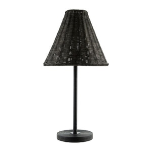   Modern European furniture - Black Rattan Accent Table Lamp - www.oroa.com | Oroa.com