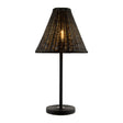 Modern European furniture - Black Rattan Accent Table Lamp - www.oroa.com