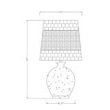 Modern European furniture - Cement Woven Seagrass Table Lamps (2) - www.oroa.com