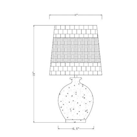 Modern European furniture - Cement Woven Seagrass Table Lamps (2) - www.oroa.com