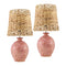 Modern European furniture - Cement Woven Seagrass Table Lamps (2) - www.oroa.com