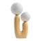 Modern European furniture - Double Round Glass Table Lamp S - www.oroa.com