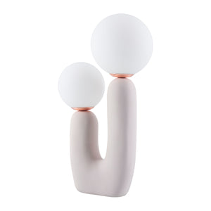   Modern European furniture - Double Round Glass Table Lamp S - www.oroa.com | Oroa.com