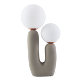 Modern European furniture - Double Round Glass Table Lamp S - www.oroa.com