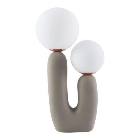 Modern European furniture - Double Round Glass Table Lamp S - www.oroa.com
