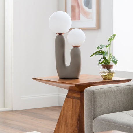 Modern European furniture - Double Round Glass Table Lamp S - www.oroa.com