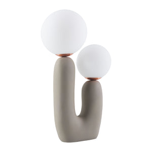   Modern European furniture - Double Round Glass Table Lamp S - www.oroa.com | Oroa.com