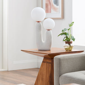   Modern European furniture - Double Round Glass Table Lamp S - www.oroa.com | Oroa.com