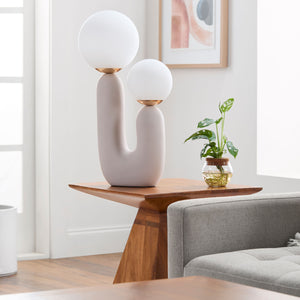   Modern European furniture - Double Round Glass Table Lamp L - www.oroa.com | Oroa.com