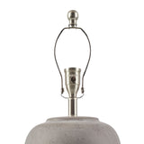 Modern European furniture - Glazed Gray Ceramic Table Lamp - www.oroa.com