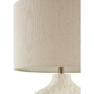   White Carved Accent Table Lamp | Oroa.com