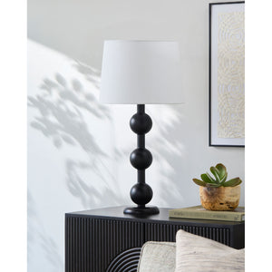   Modern European furniture - Triple Orb Rubberwood Table Lamp - www.oroa.com | Oroa.com