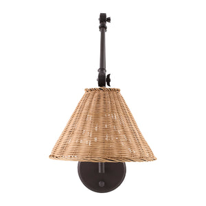   Modern European furniture - Rattan Adjustable-Arm Wall Lamp - www.oroa.com | Oroa.com