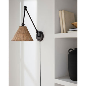   Modern European furniture - Rattan Adjustable-Arm Wall Lamp - www.oroa.com | Oroa.com