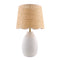 Modern European furniture - Scalloped Beige Jute Table Lamp - www.oroa.com