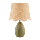 Modern European furniture - Scalloped Beige Jute Table Lamp - www.oroa.com