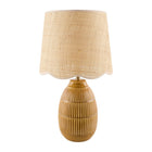Modern European furniture - Scalloped Beige Jute Table Lamp - www.oroa.com