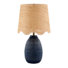 Modern European furniture - Scalloped Beige Jute Table Lamp - www.oroa.com