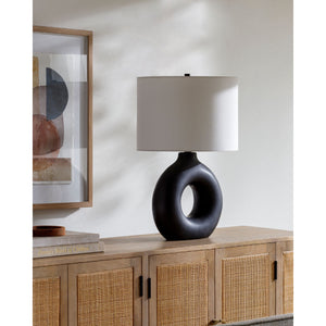   Modern European furniture - Ceramic Ring Accent Table Lamp - www.oroa.com | Oroa.com
