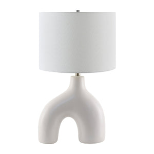   Modern European furniture - Cotton Shade Arched Table Lamp - www.oroa.com | Oroa.com