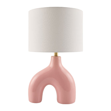 Modern European furniture - Cotton Shade Arched Table Lamp - www.oroa.com