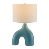 Modern European furniture - Cotton Shade Arched Table Lamp - www.oroa.com