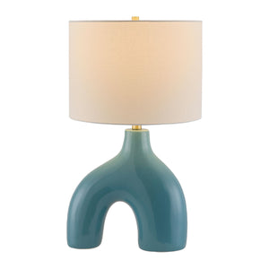   Modern European furniture - Cotton Shade Arched Table Lamp - www.oroa.com | Oroa.com