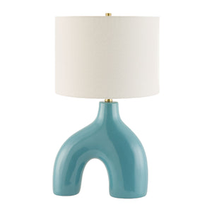   Modern European furniture - Cotton Shade Arched Table Lamp - www.oroa.com | Oroa.com