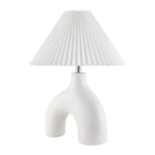 Modern European furniture - Pleated Fabric Arched Table Lamp - www.oroa.com