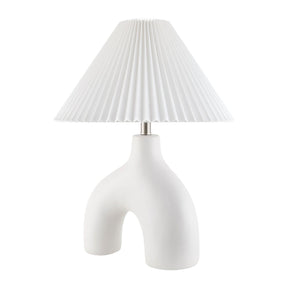 Modern European furniture - Pleated Fabric Arched Table Lamp - www.oroa.com