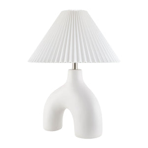   Modern European furniture - Pleated Fabric Arched Table Lamp - www.oroa.com | Oroa.com