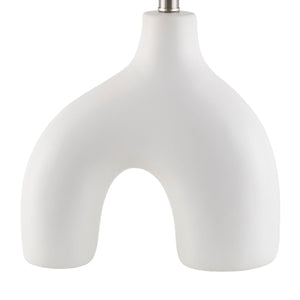   Modern European furniture - Pleated Fabric Arched Table Lamp - www.oroa.com | Oroa.com