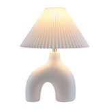 Modern European furniture - Pleated Fabric Arched Table Lamp - www.oroa.com