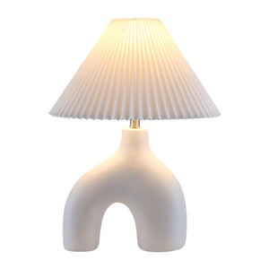   Modern European furniture - Pleated Fabric Arched Table Lamp - www.oroa.com | Oroa.com
