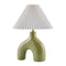 Modern European furniture - Pleated Fabric Arched Table Lamp - www.oroa.com