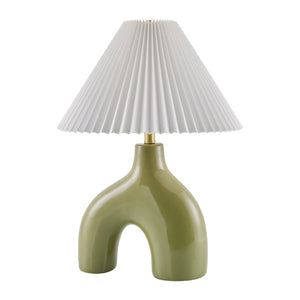   Modern European furniture - Pleated Fabric Arched Table Lamp - www.oroa.com | Oroa.com