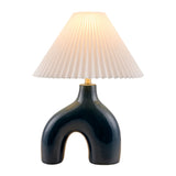 Modern European furniture - Pleated Fabric Arched Table Lamp - www.oroa.com