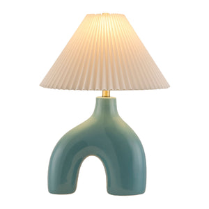   Modern European furniture - Pleated Fabric Arched Table Lamp - www.oroa.com | Oroa.com
