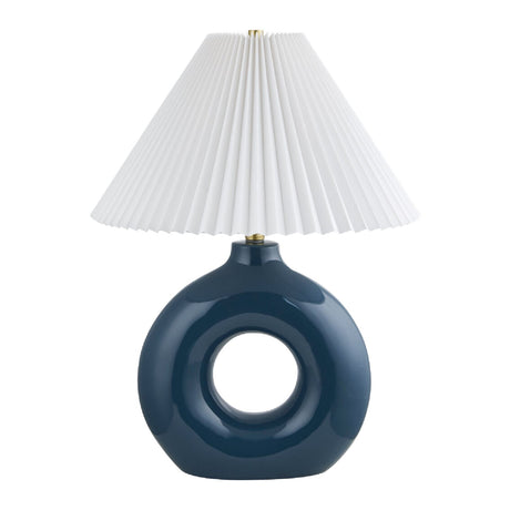 Modern European furniture - Pleated White Fabric Table Lamp - www.oroa.com