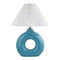 Modern European furniture - Pleated White Fabric Table Lamp - www.oroa.com