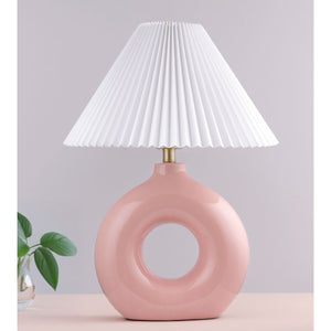   Modern European furniture - Pleated White Fabric Table Lamp - www.oroa.com | Oroa.com