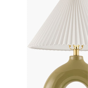   Modern European furniture - Pleated White Fabric Table Lamp - www.oroa.com | Oroa.com