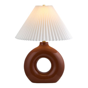   Modern European furniture - Pleated White Fabric Table Lamp - www.oroa.com | Oroa.com