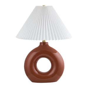   Modern European furniture - Pleated White Fabric Table Lamp - www.oroa.com | Oroa.com